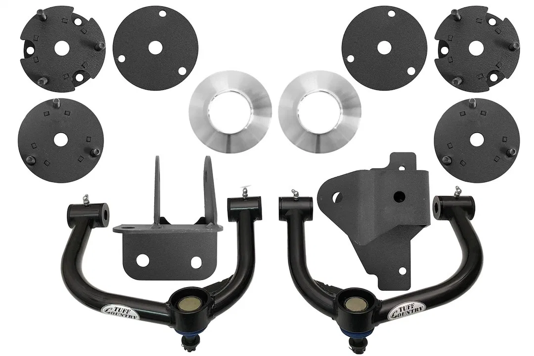 23500 – TUFF COUNTRY Lift Kit Suspension, 3-1/2 Inch Front Lift 3-1/2 Inch Rear Lift Without Shock Absorbers In Kit -...